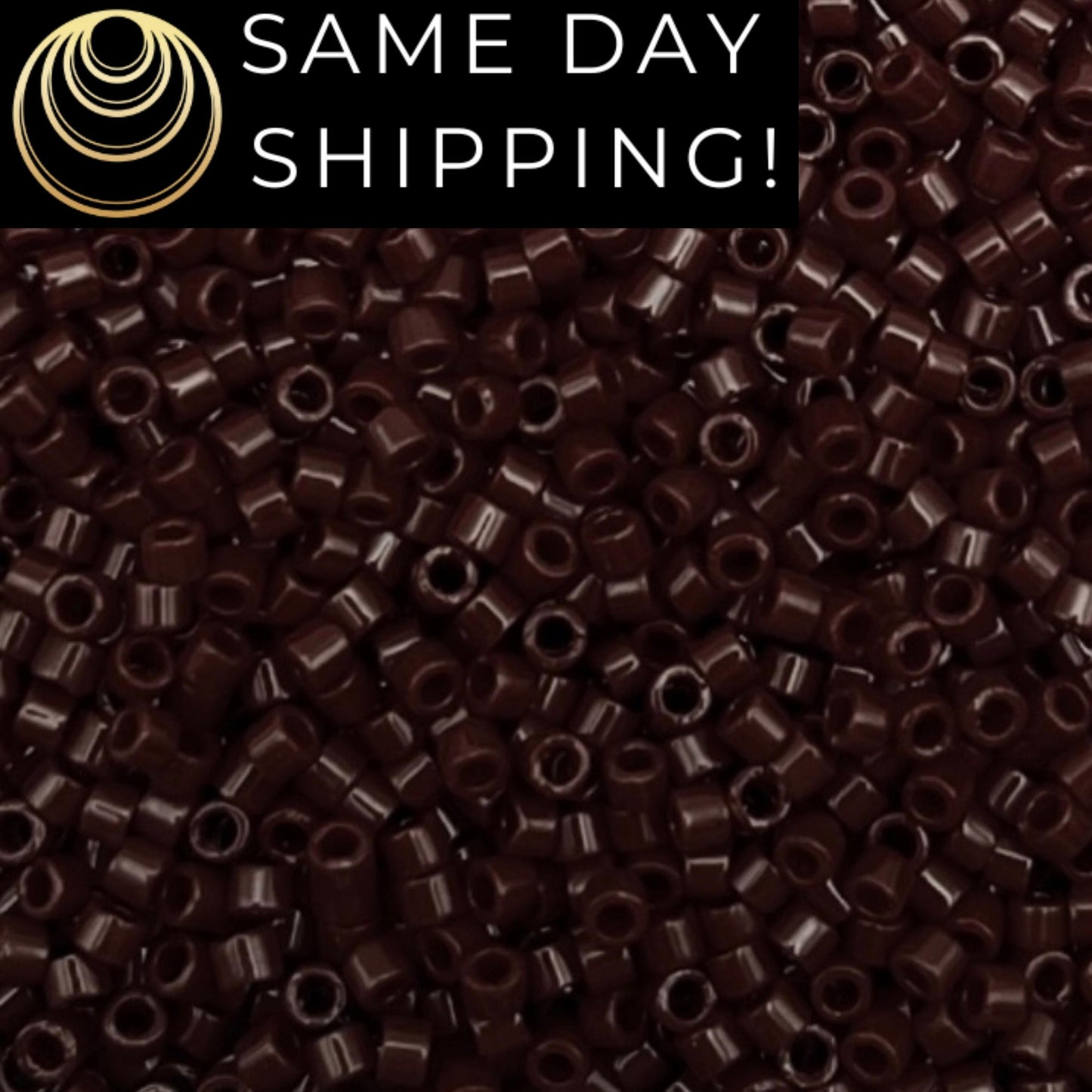 DB0734 11/0 Miyuki Delica Beads Opaque Chocolate Brown
