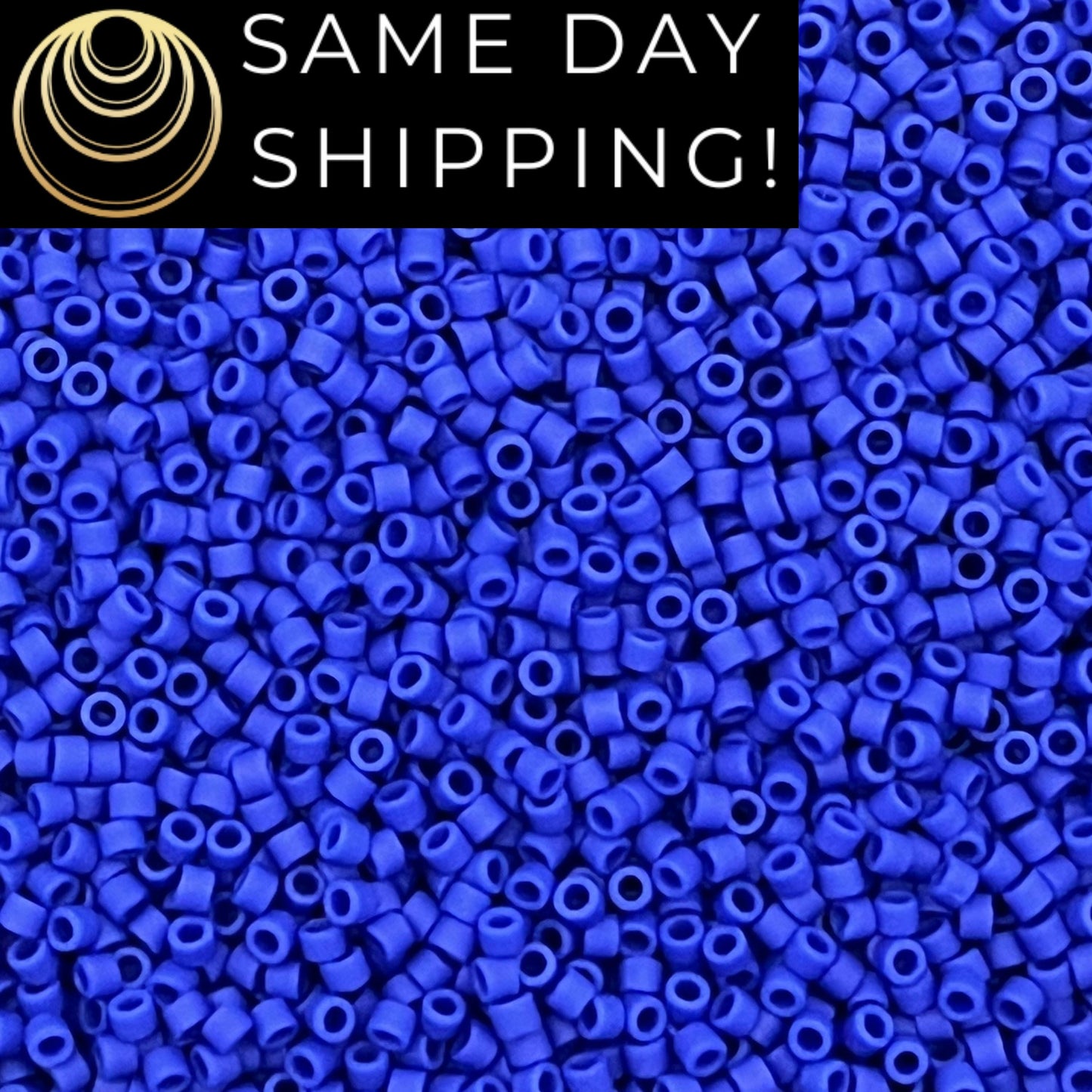 DB0756 11/0 Miyuki Delica Beads Matte Opaque Cobalt Blue