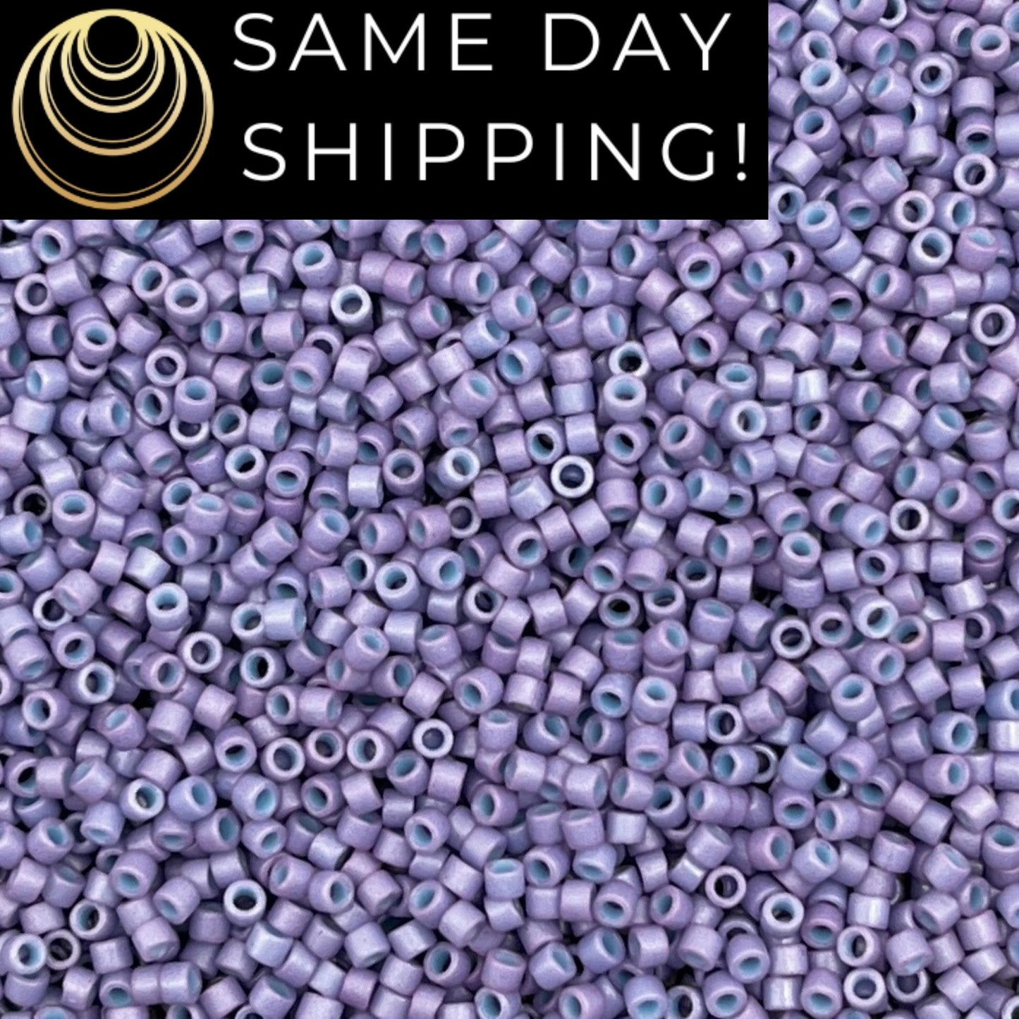 DB0799 11/0 Miyuki Delica Beads Dyed Semi-Matte Opaque Lavender