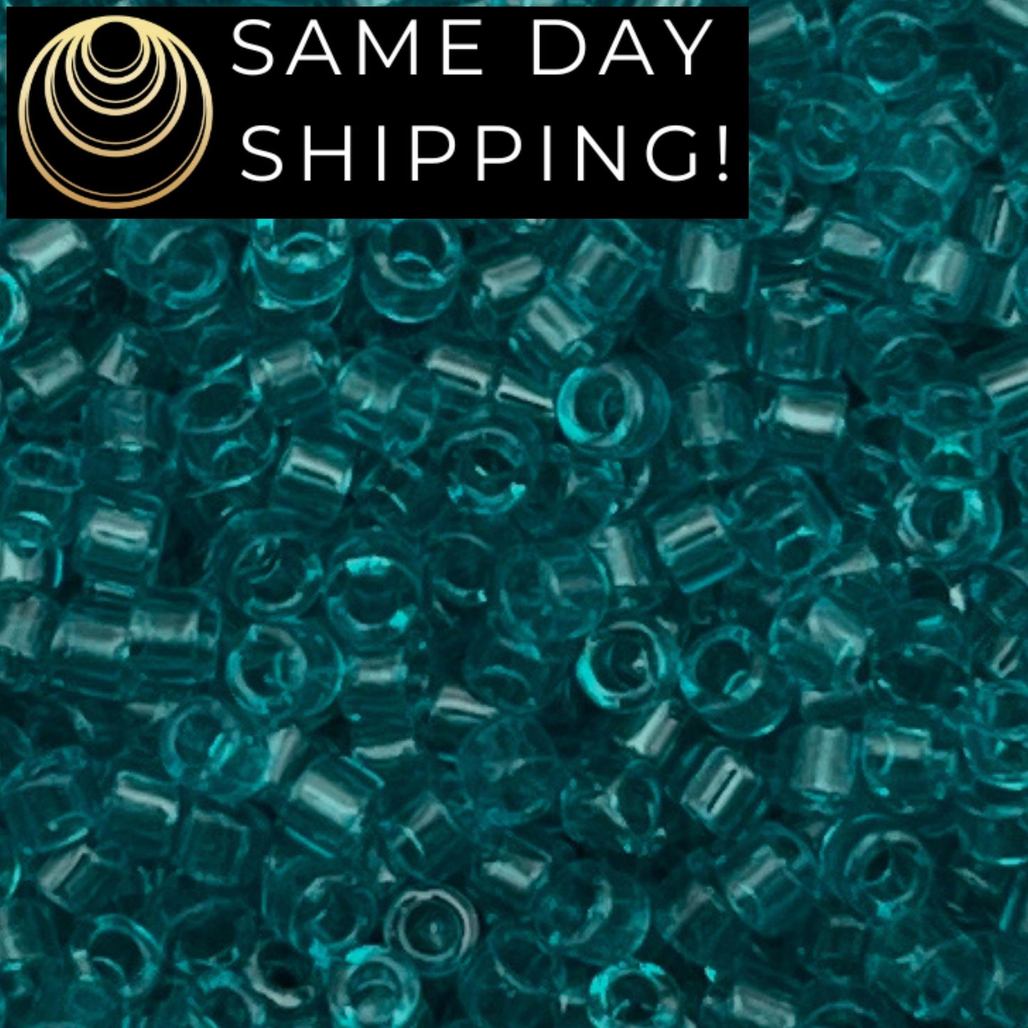 DB1108 11/0 Miyuki Delica Beads Transparent Caribbean Teal