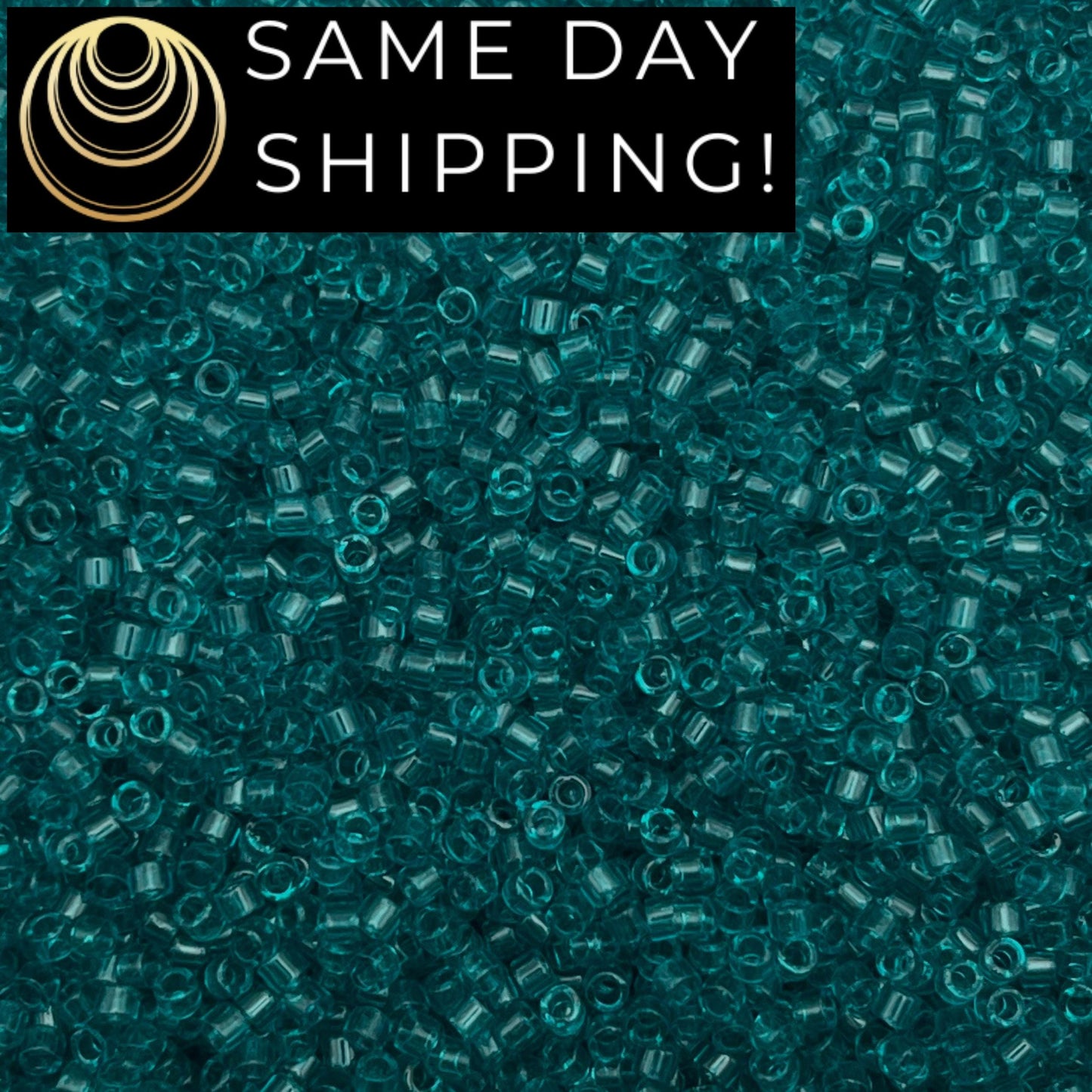 DB1108 11/0 Miyuki Delica Beads Transparent Caribbean Teal