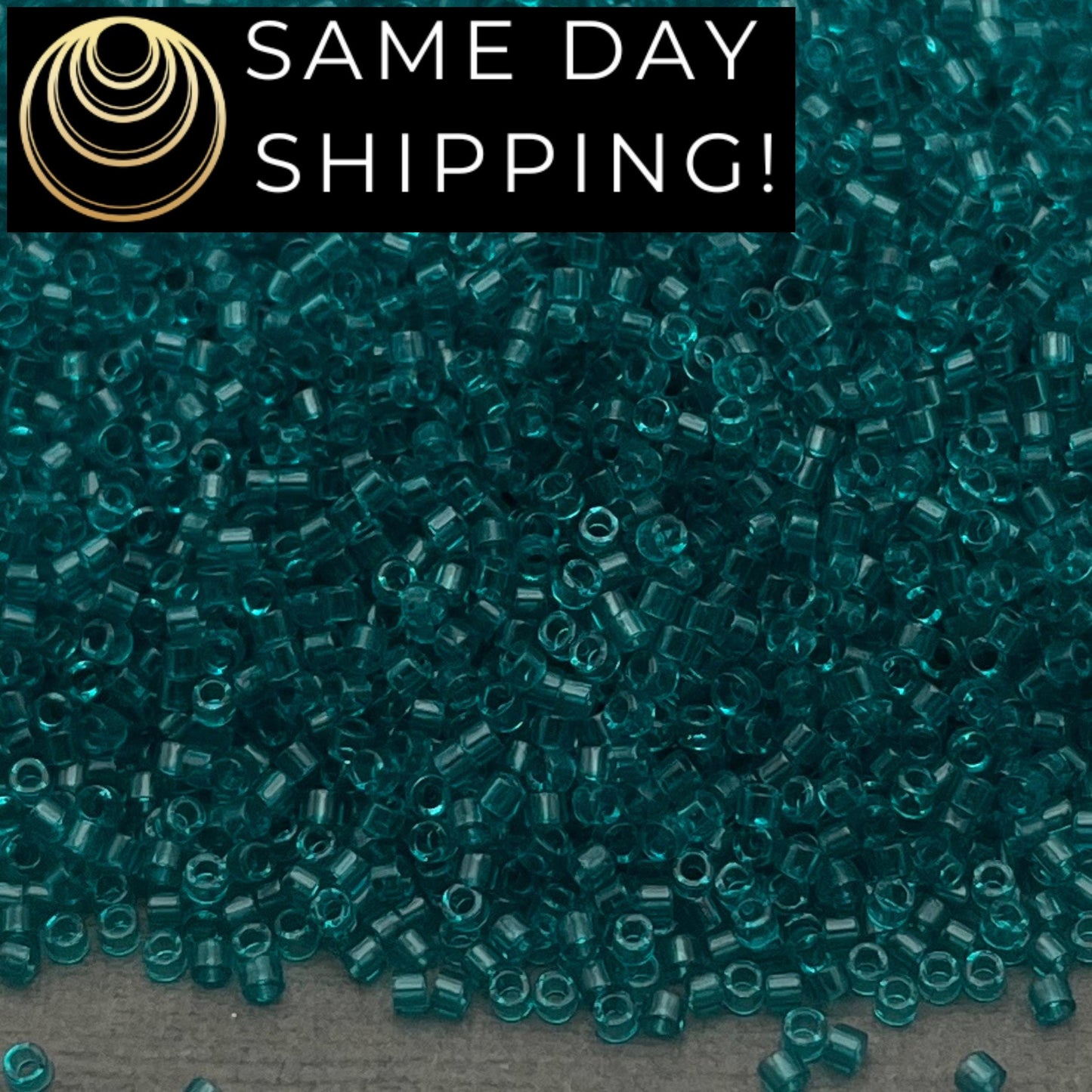 DB1108 11/0 Miyuki Delica Beads Transparent Caribbean Teal