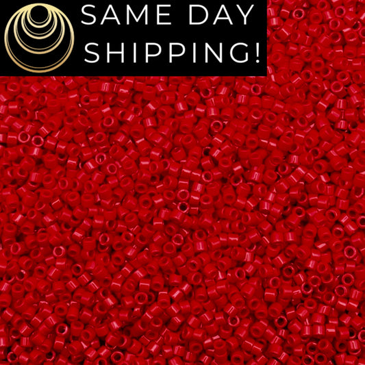 DB0723 11/0 Miyuki Delica Beads Opaque Red
