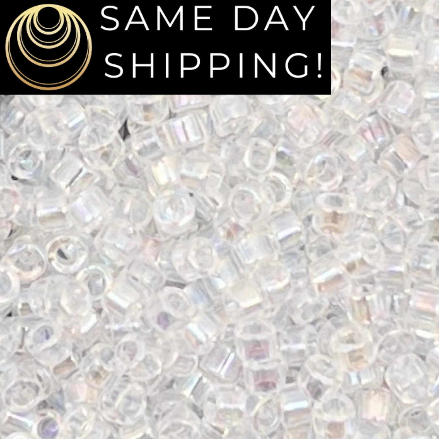DB0051 11/0 Miyuki Delica Beads Crystal AB