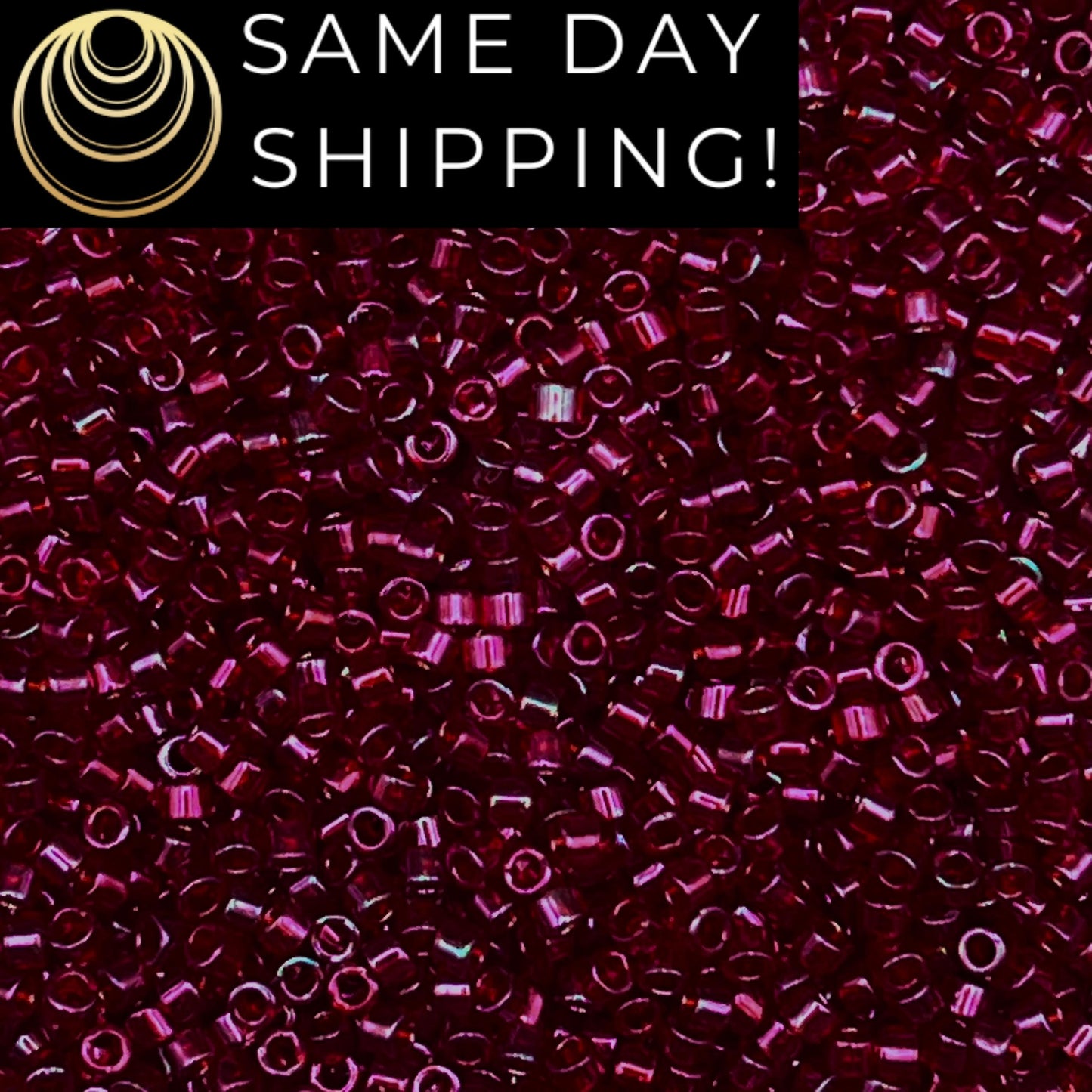 DB0105 11/0 Miyuki Delica Beads Garnet Gold Luster