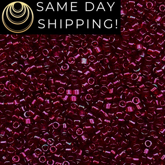 DB0105 11/0 Miyuki Delica Beads Garnet Gold Luster