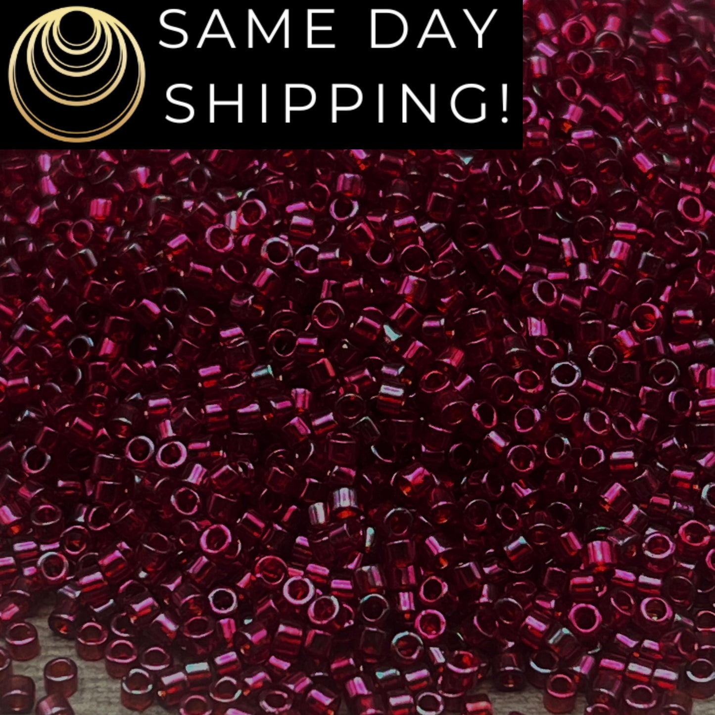 DB0105 11/0 Miyuki Delica Beads Garnet Gold Luster