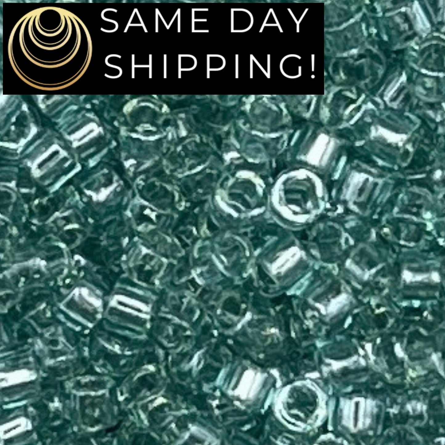 DB0112 11/0 Miyuki Delica Beads Transparent Sea Foam Luster