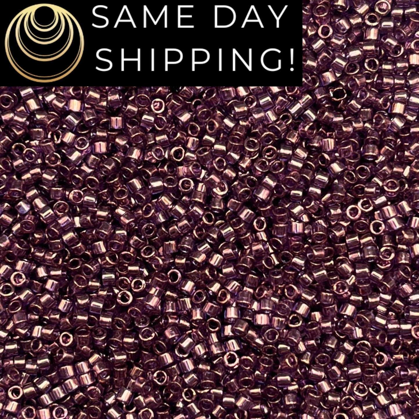 DB0117 11/0 Miyuki Delica Beads Violet Gold Luster