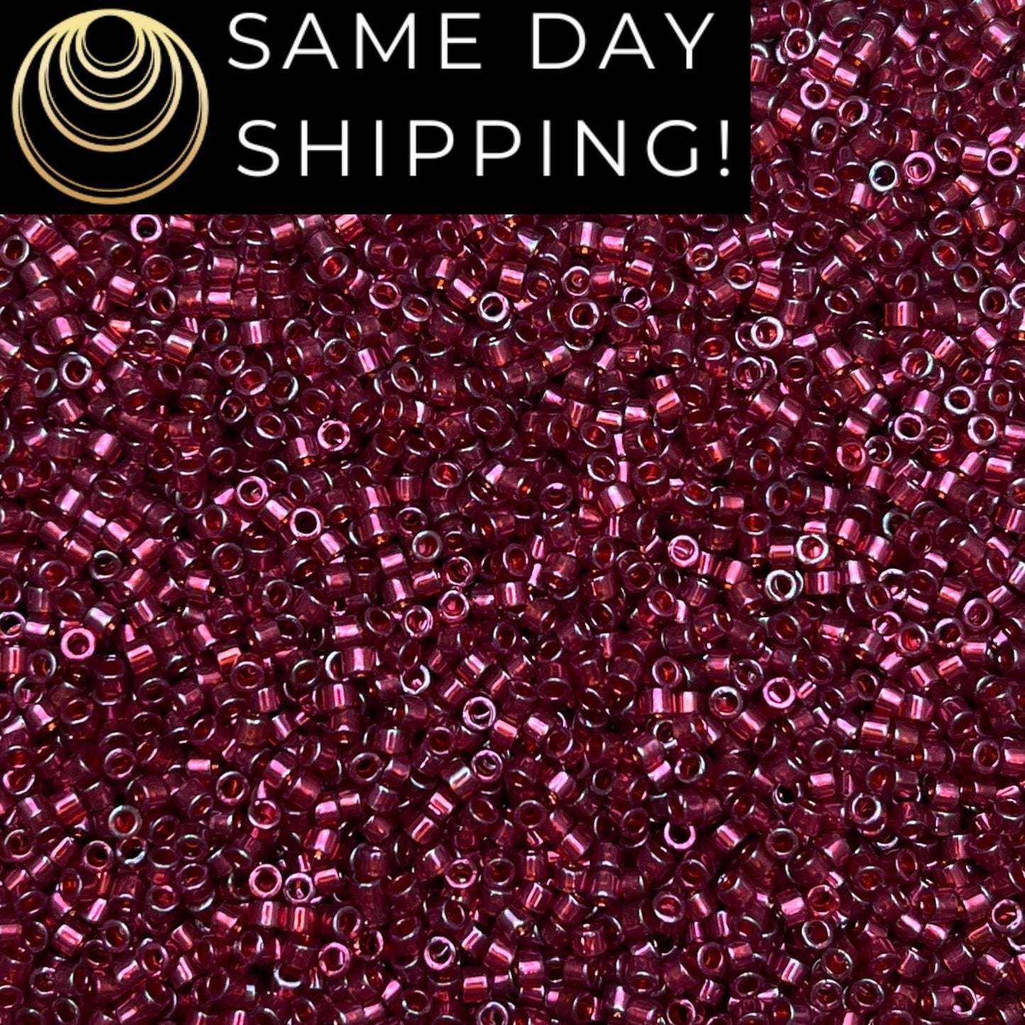DB0120 11/0 Miyuki Delica Beads Dark Topaz Claret Luster
