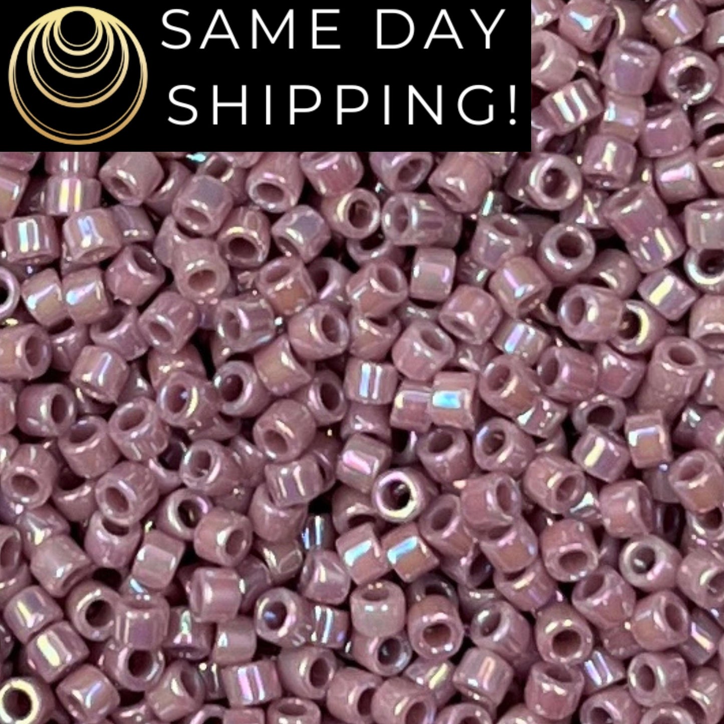 DB0158 11/0 Miyuki Delica Beads Opaque Mauve AB