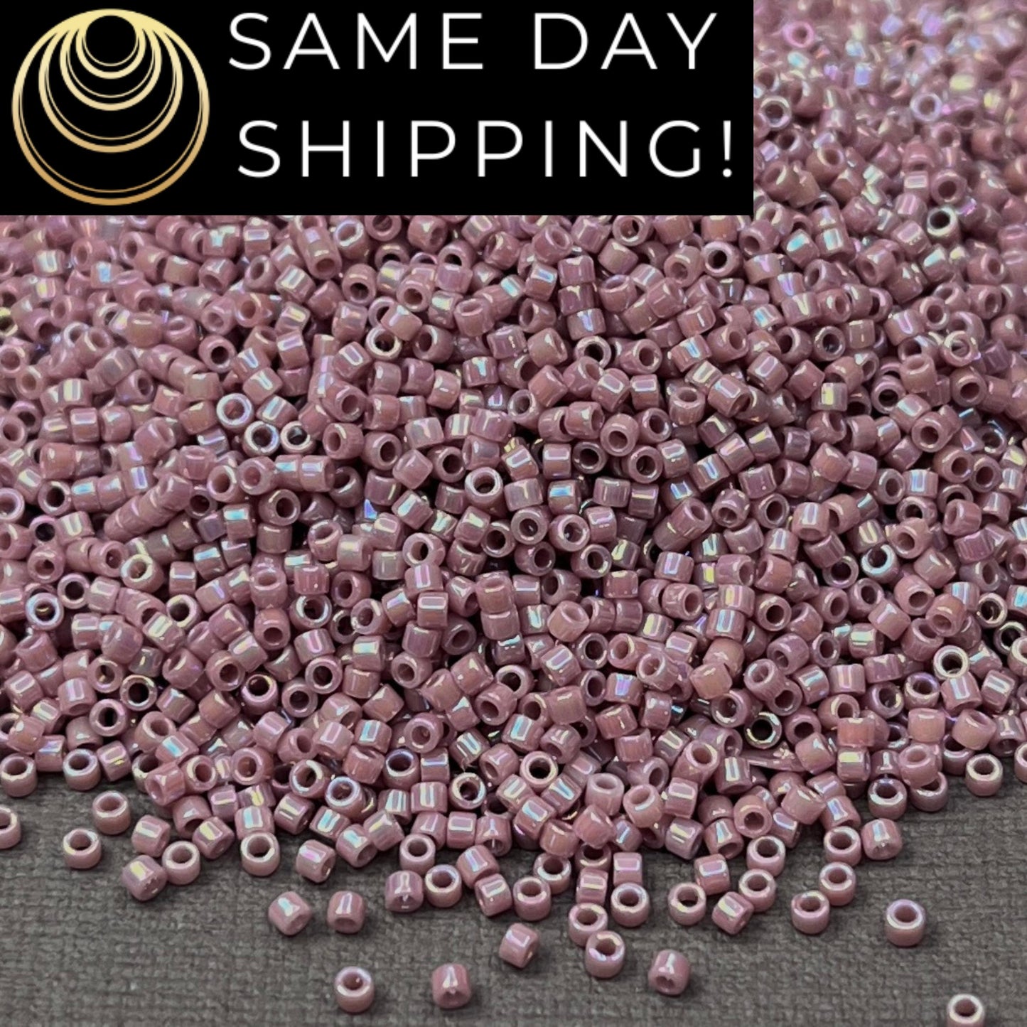 DB0158 11/0 Miyuki Delica Beads Opaque Mauve AB