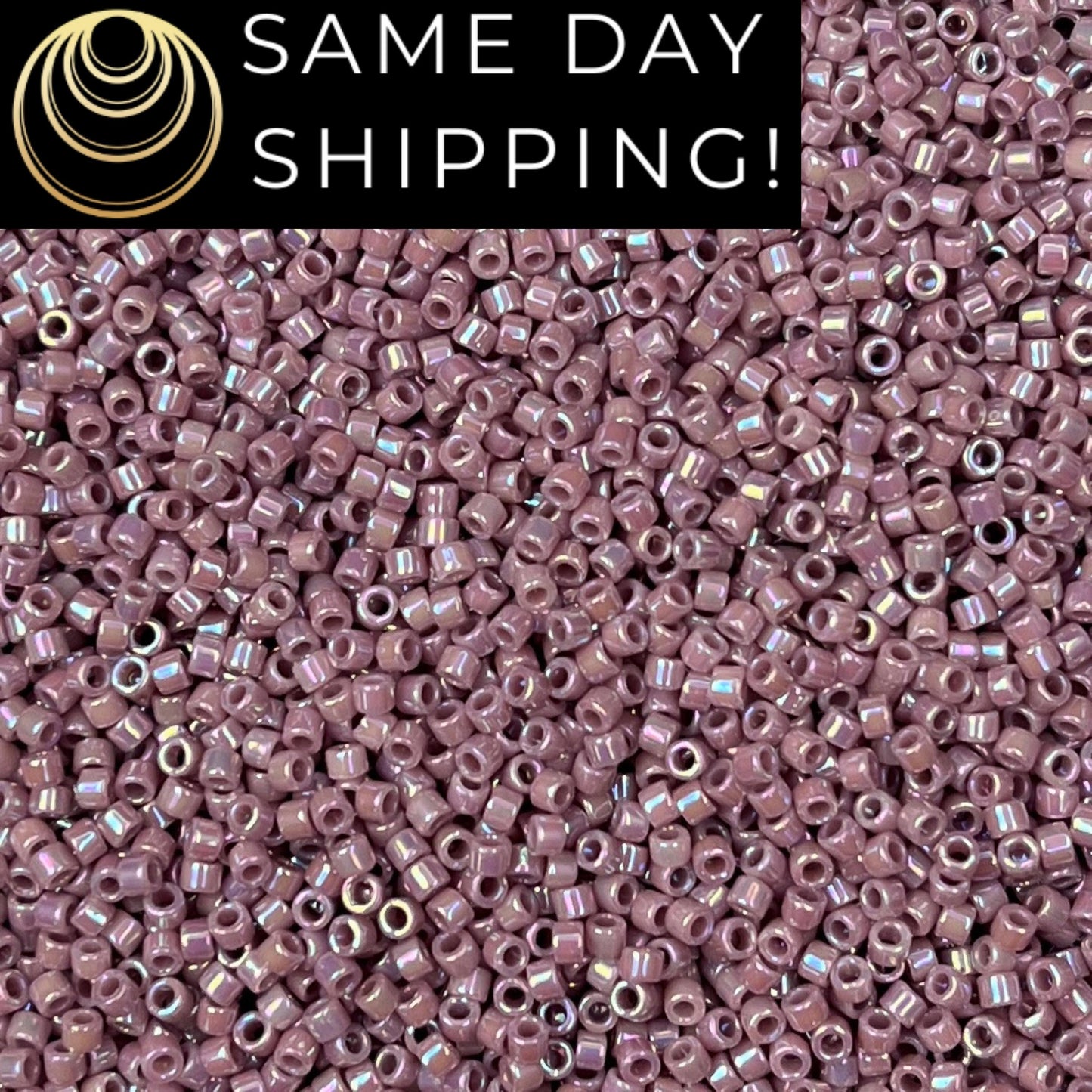 DB0158 11/0 Miyuki Delica Beads Opaque Mauve AB