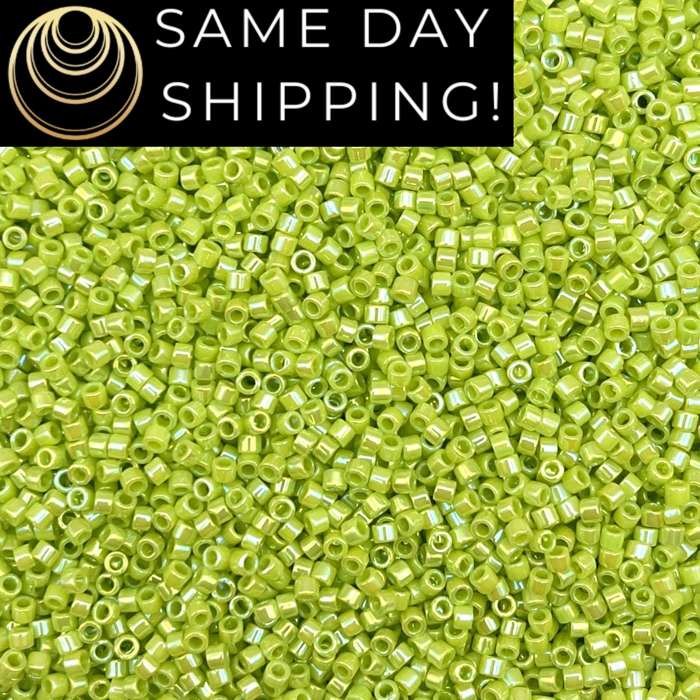 DB0169 11/0 Miyuki Delica Beads Opaque Chartreuse AB