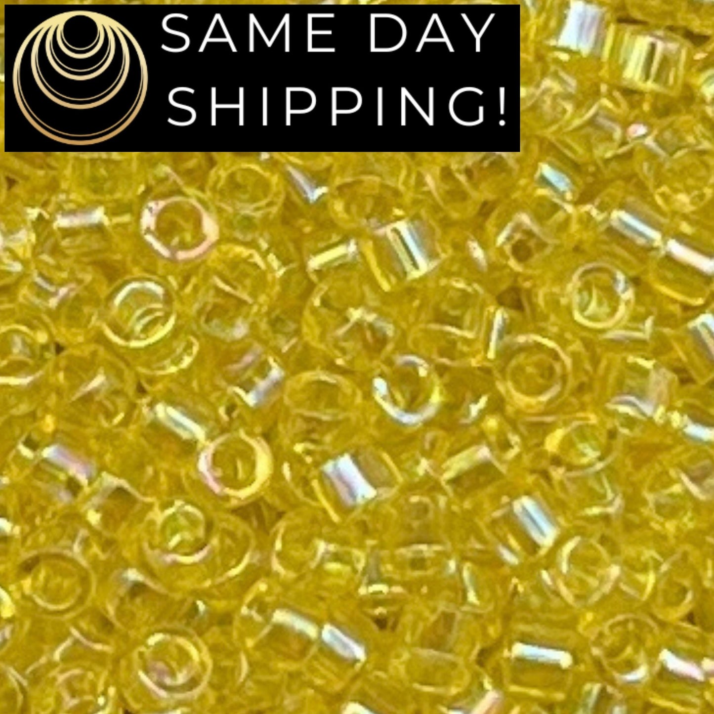 DB0171 11/0 Miyuki Delica Beads Transparent Yellow AB