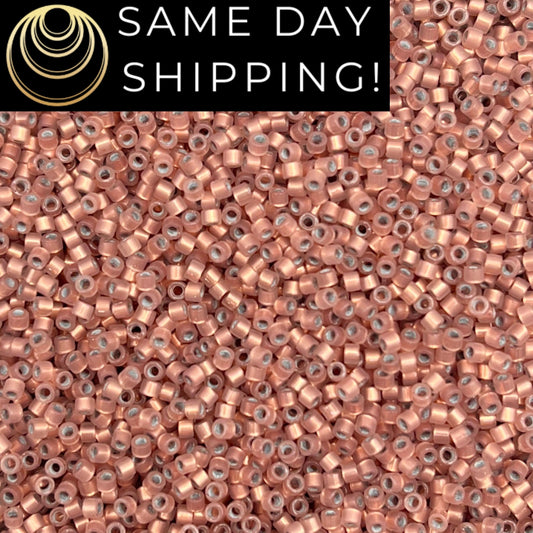 DB0191 11/0 Miyuki Delica Beads Copper Lined Opal