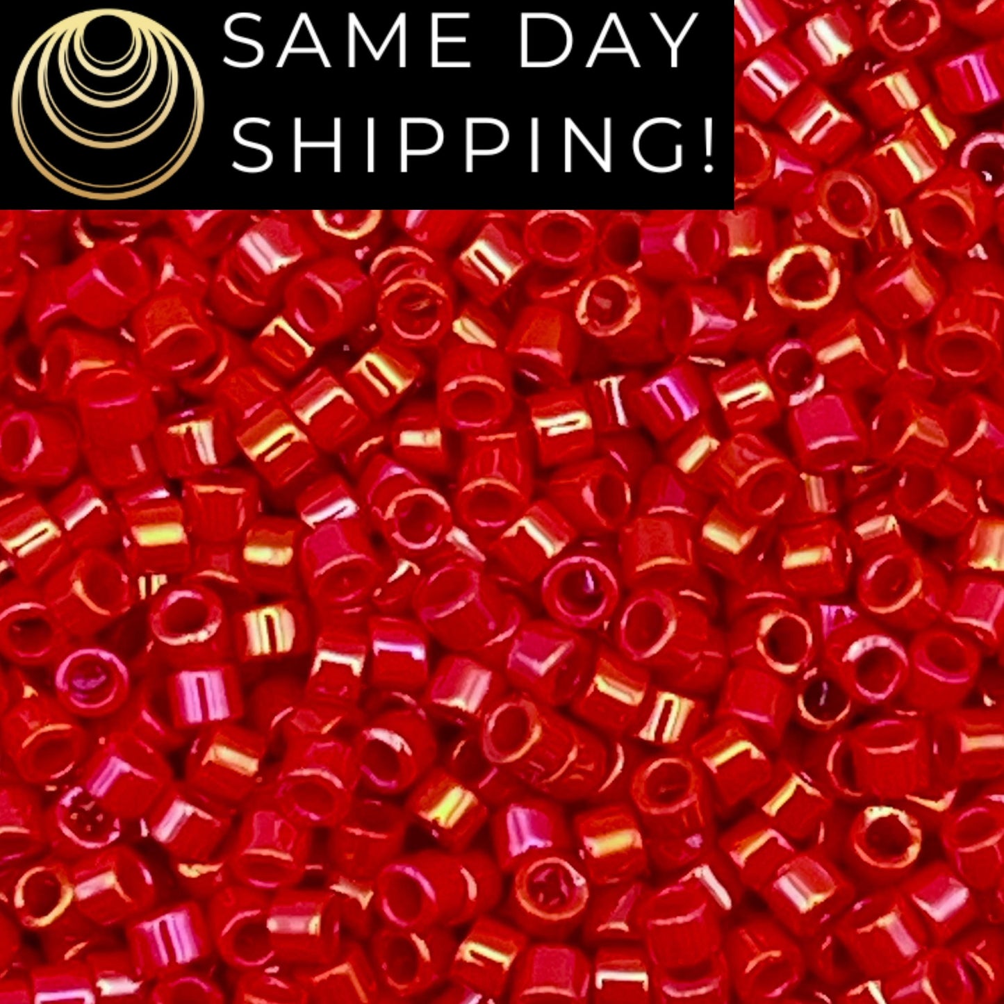 DB0214 11/0 Miyuki Delica Beads Opaque Red Luster