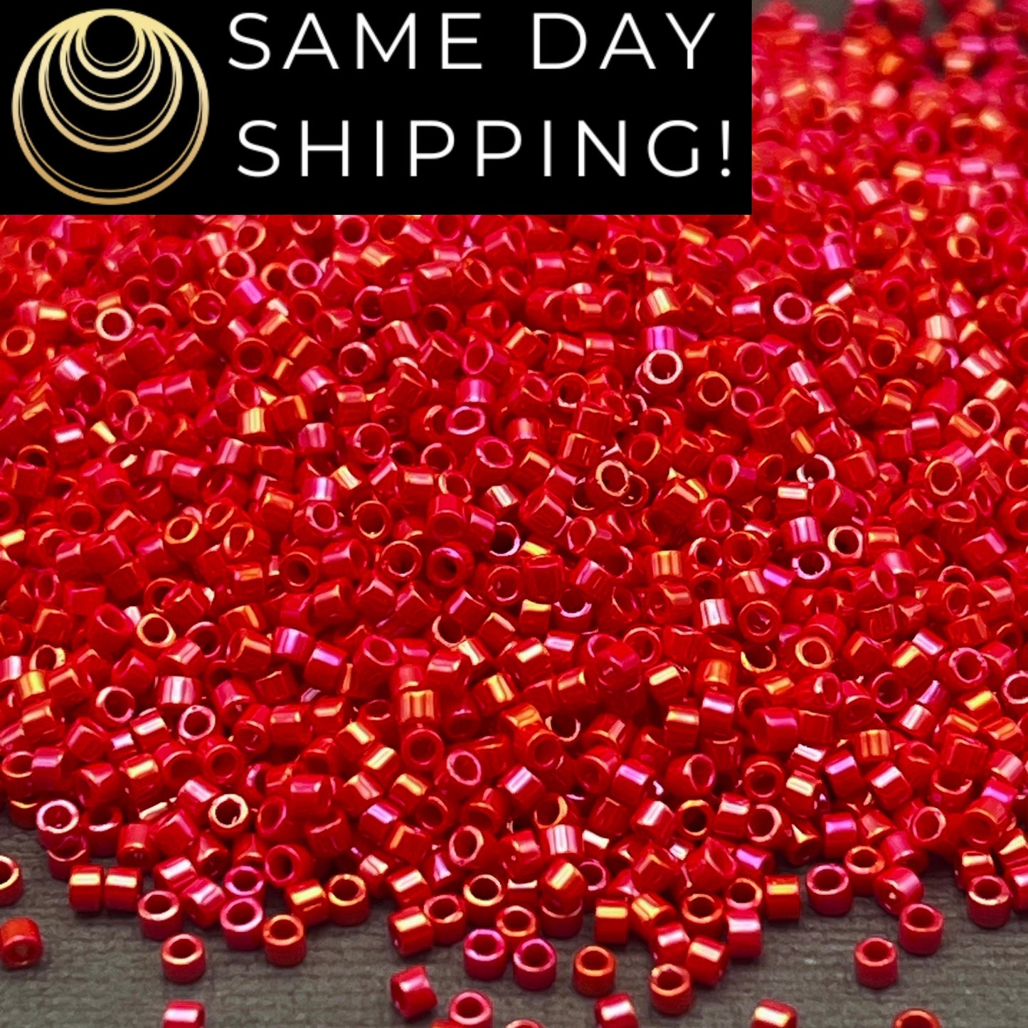 DB0214 11/0 Miyuki Delica Beads Opaque Red Luster