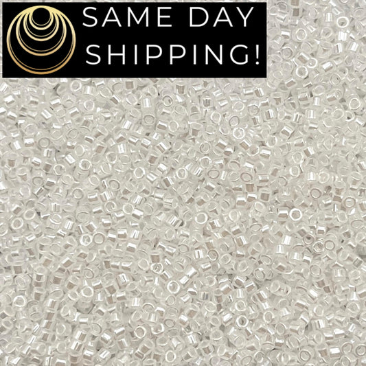 DB0231 11/0 Miyuki Delica Beads Crystal Ceylon