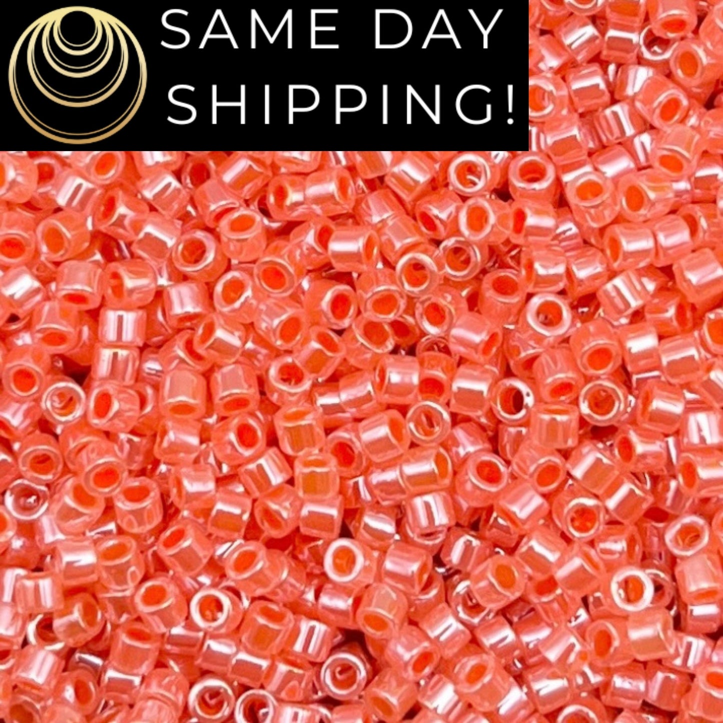 DB0235 11/0 Miyuki Delica Beads Salmon Ceylon