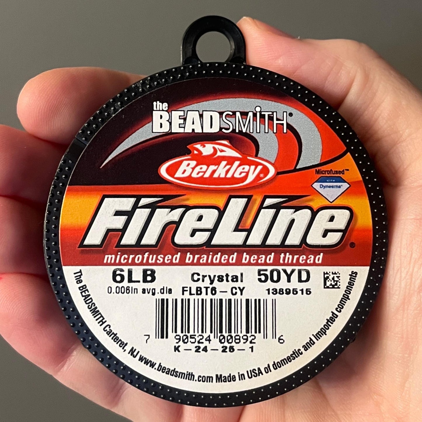6LB, 50YD Crystal Fireline Beading Thread