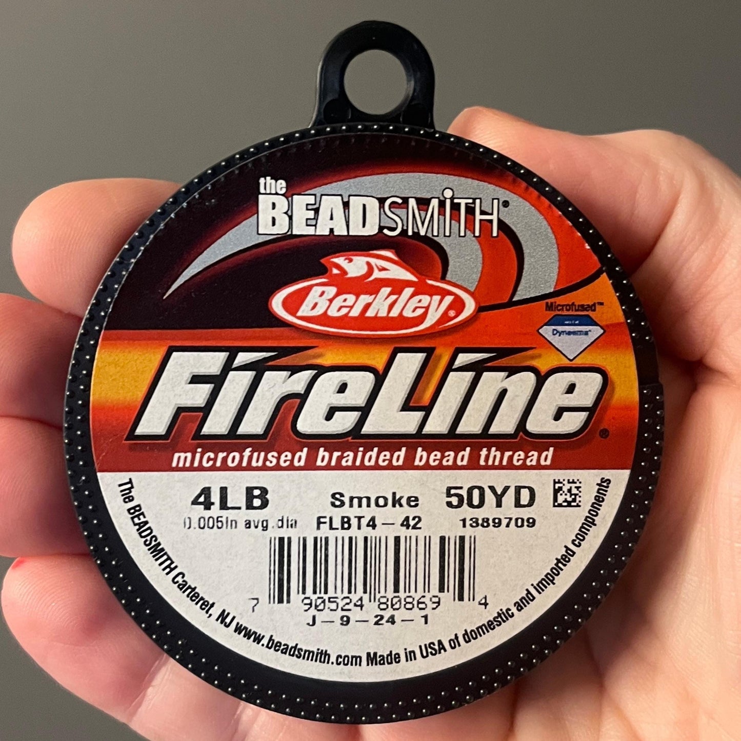 4LB, 50YD Smoke Fireline Beading Thread