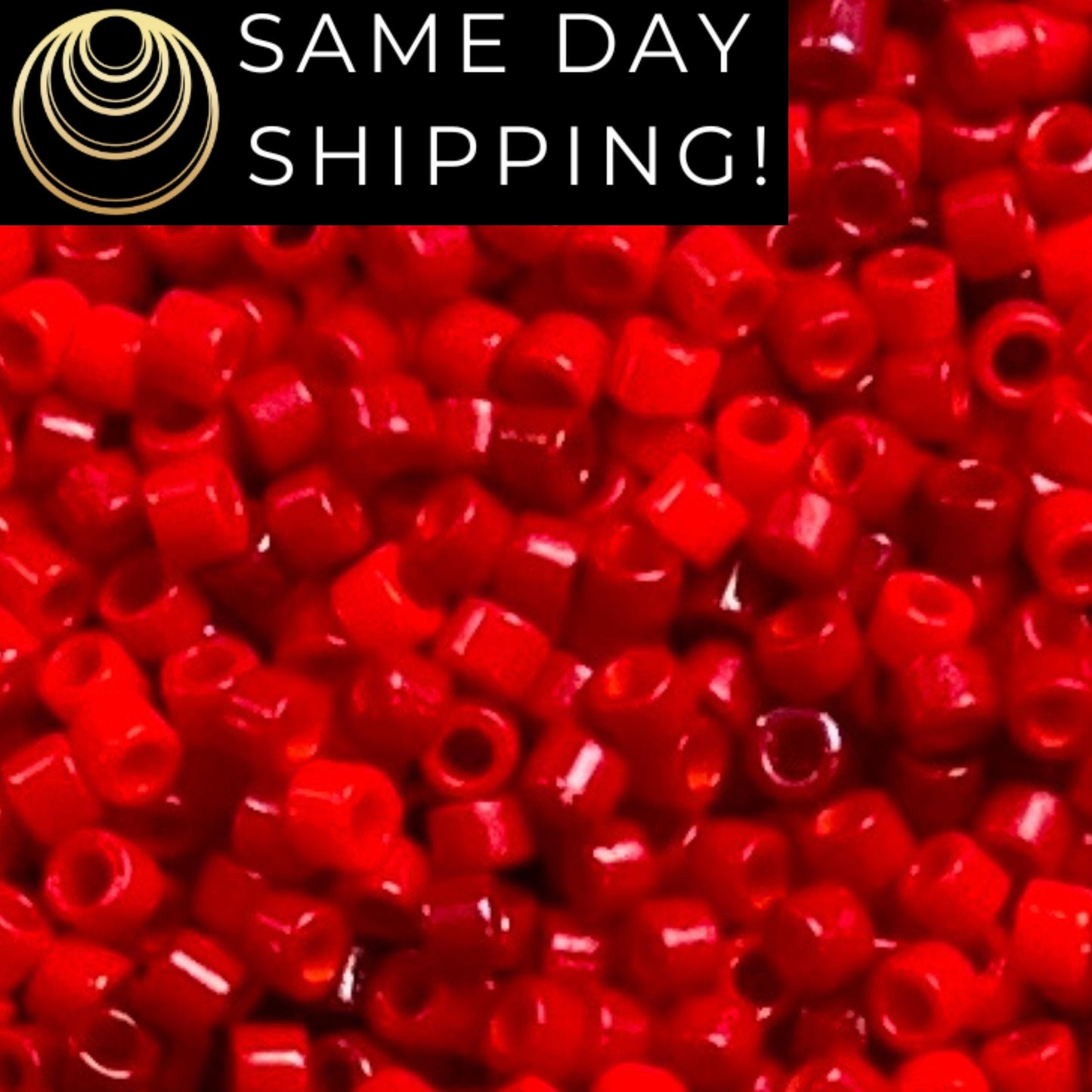 11/0 Miyuki Delica Beads Red Coral Mix! Exclusive Artifact Bead Company Mix!