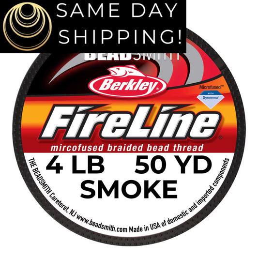 4LB, 50YD Smoke Fireline Beading Thread