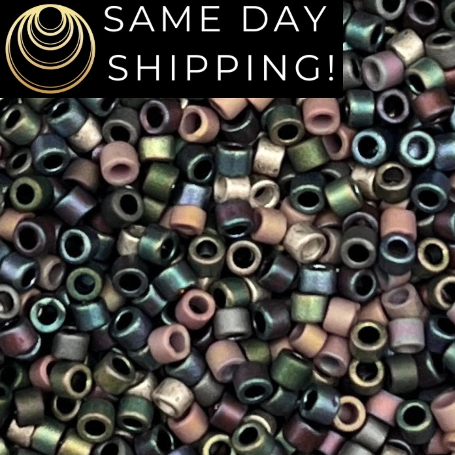 DBMIX0026 11/0 Miyuki Delica Beads Flat Iron Mix