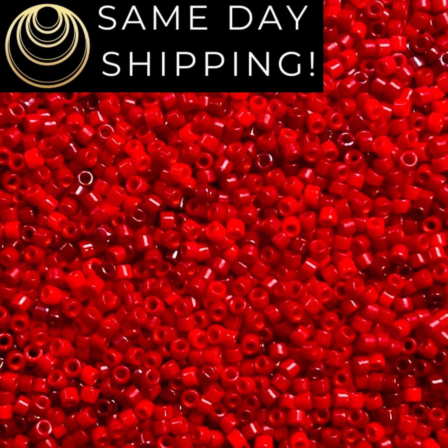 11/0 Miyuki Delica Beads Red Coral Mix! Exclusive Artifact Bead Company Mix!