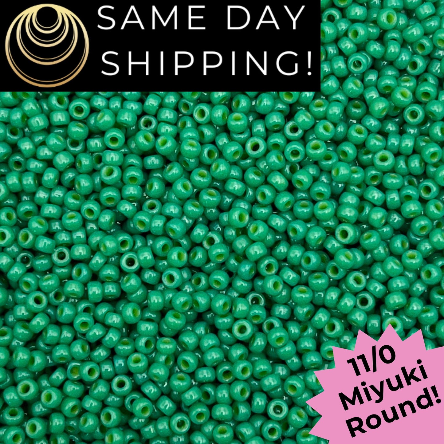 11-4477 Miyuki 11/0 Round Seed Beads Opaque Spruce