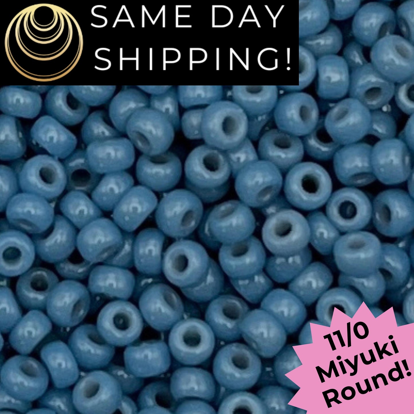11-4482 Miyuki 11/0 Round Seed Beads Duracoat Opaque Dyed Bayberry