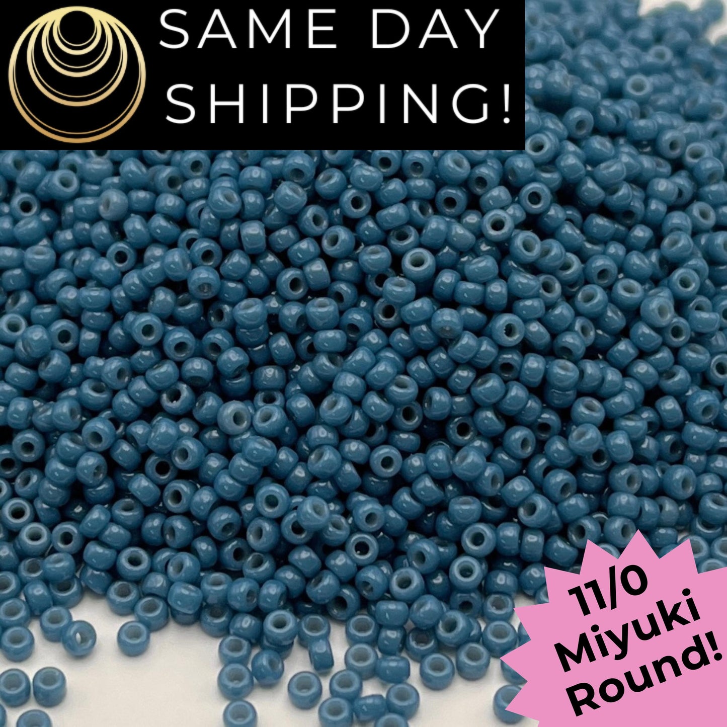 11-4485 Miyuki 11/0 Round Seed Beads Duracoat Opaque Dyed Juniper Berry