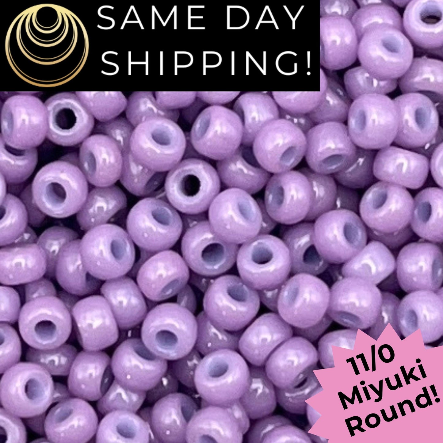 11-4486 Miyuki 11/0 Round Seed Beads Duracoat Opaque Dyed Crocus