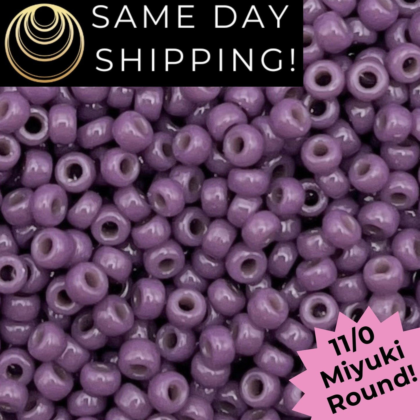 11-4490 Miyuki 11/0 Round Seed Beads Duracoat Opaque Dyed Anemone