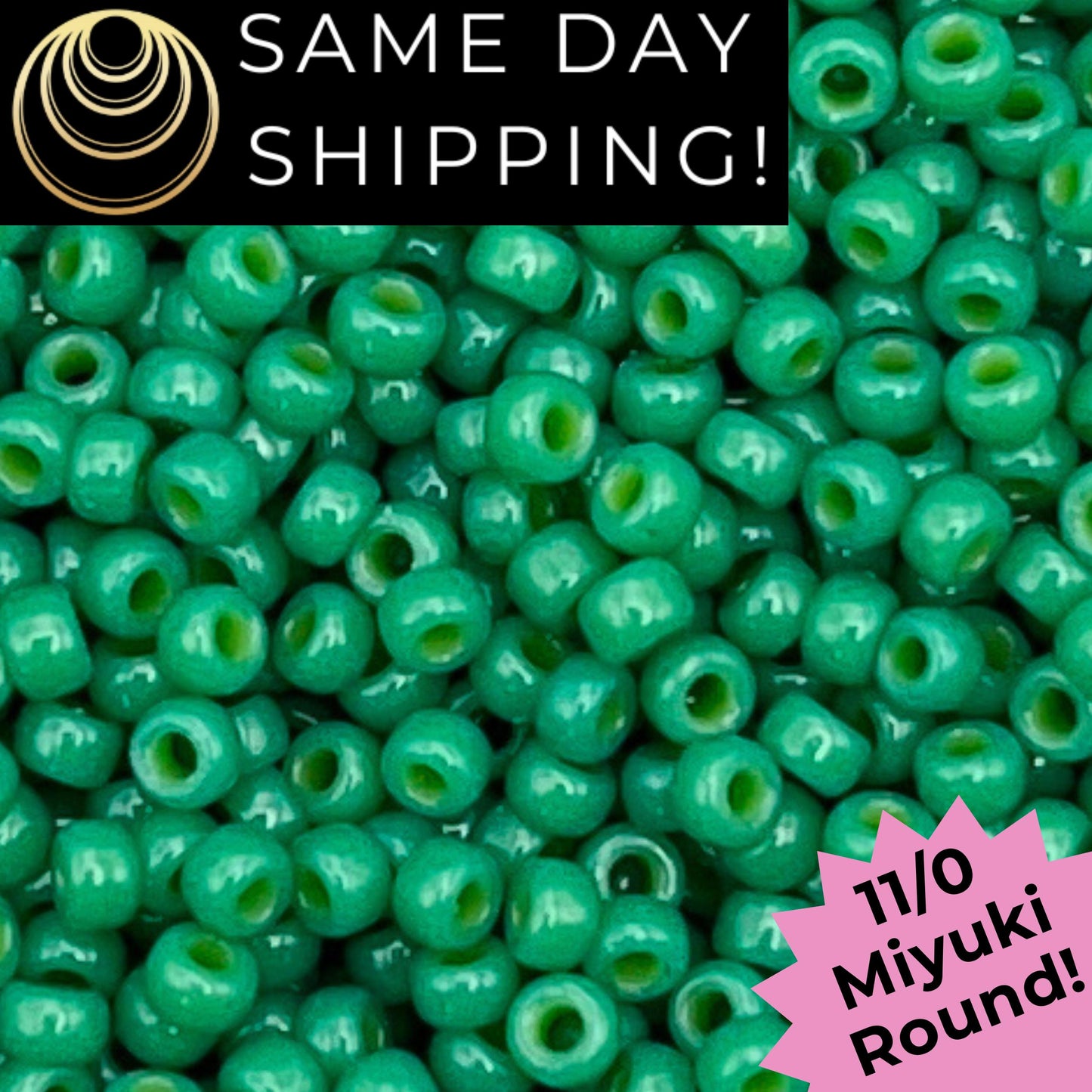 11-4477 Miyuki 11/0 Round Seed Beads Opaque Spruce