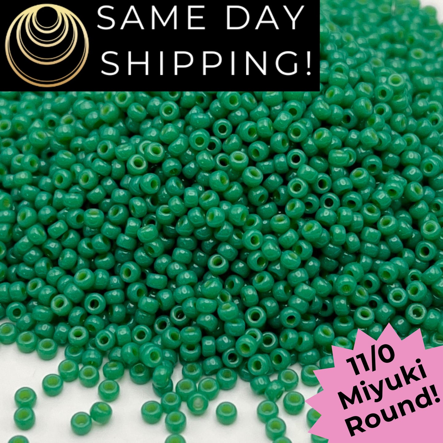 11-4477 Miyuki 11/0 Round Seed Beads Opaque Spruce