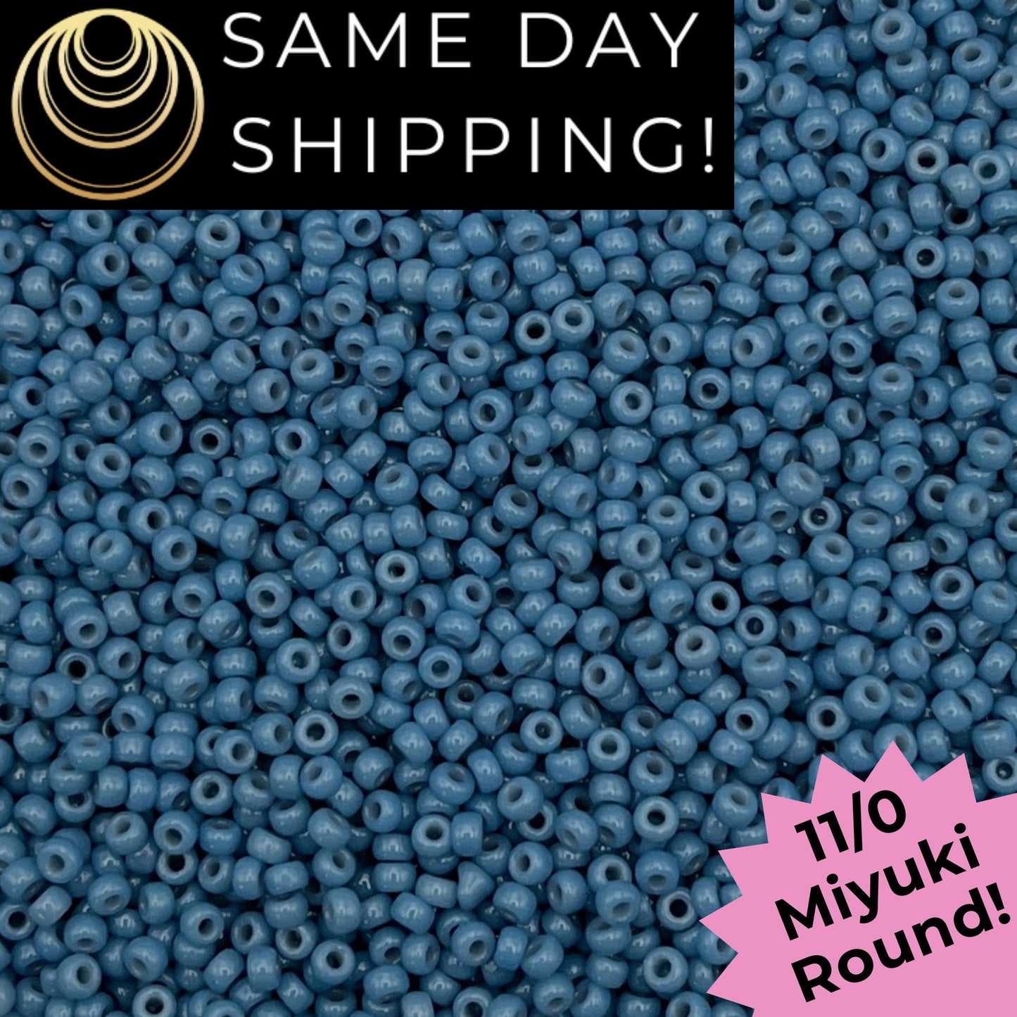 11-4482 Miyuki 11/0 Round Seed Beads Duracoat Opaque Dyed Bayberry