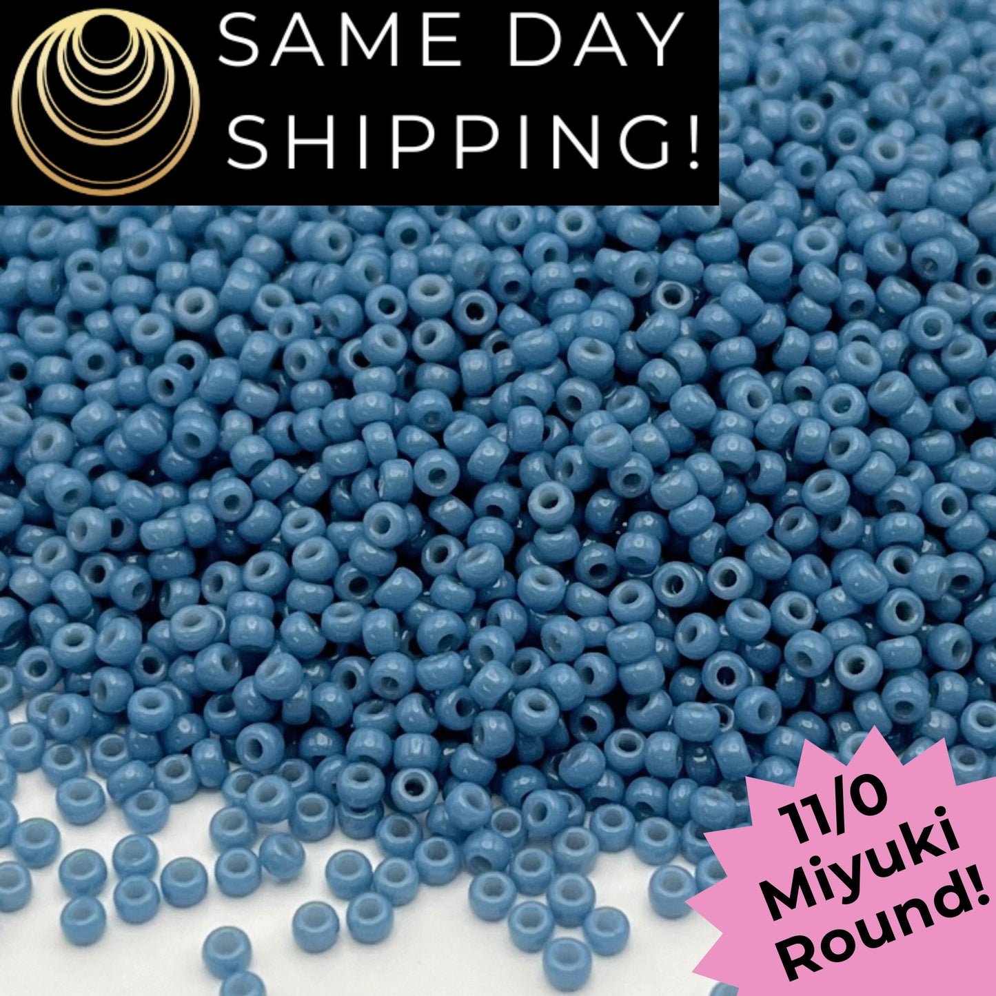 11-4482 Miyuki 11/0 Round Seed Beads Duracoat Opaque Dyed Bayberry