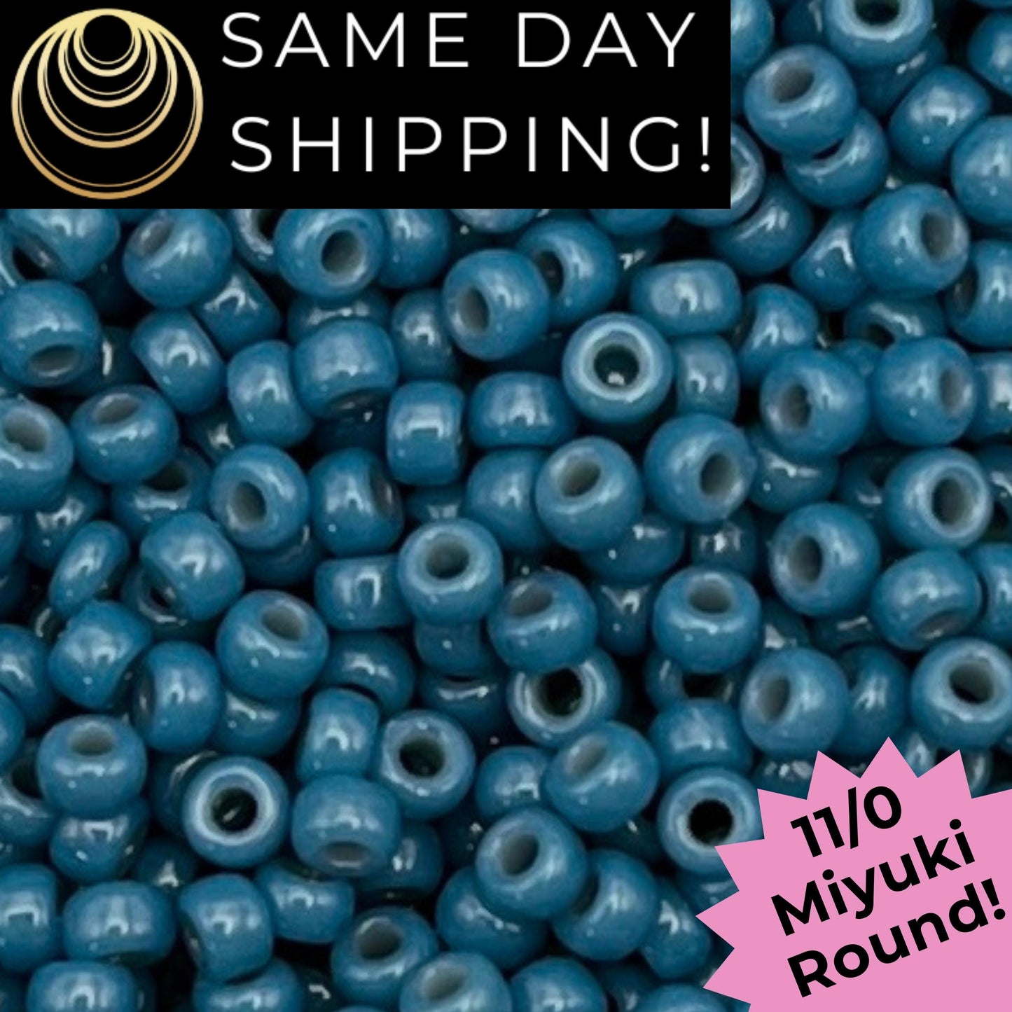 11-4485 Miyuki 11/0 Round Seed Beads Duracoat Opaque Dyed Juniper Berry