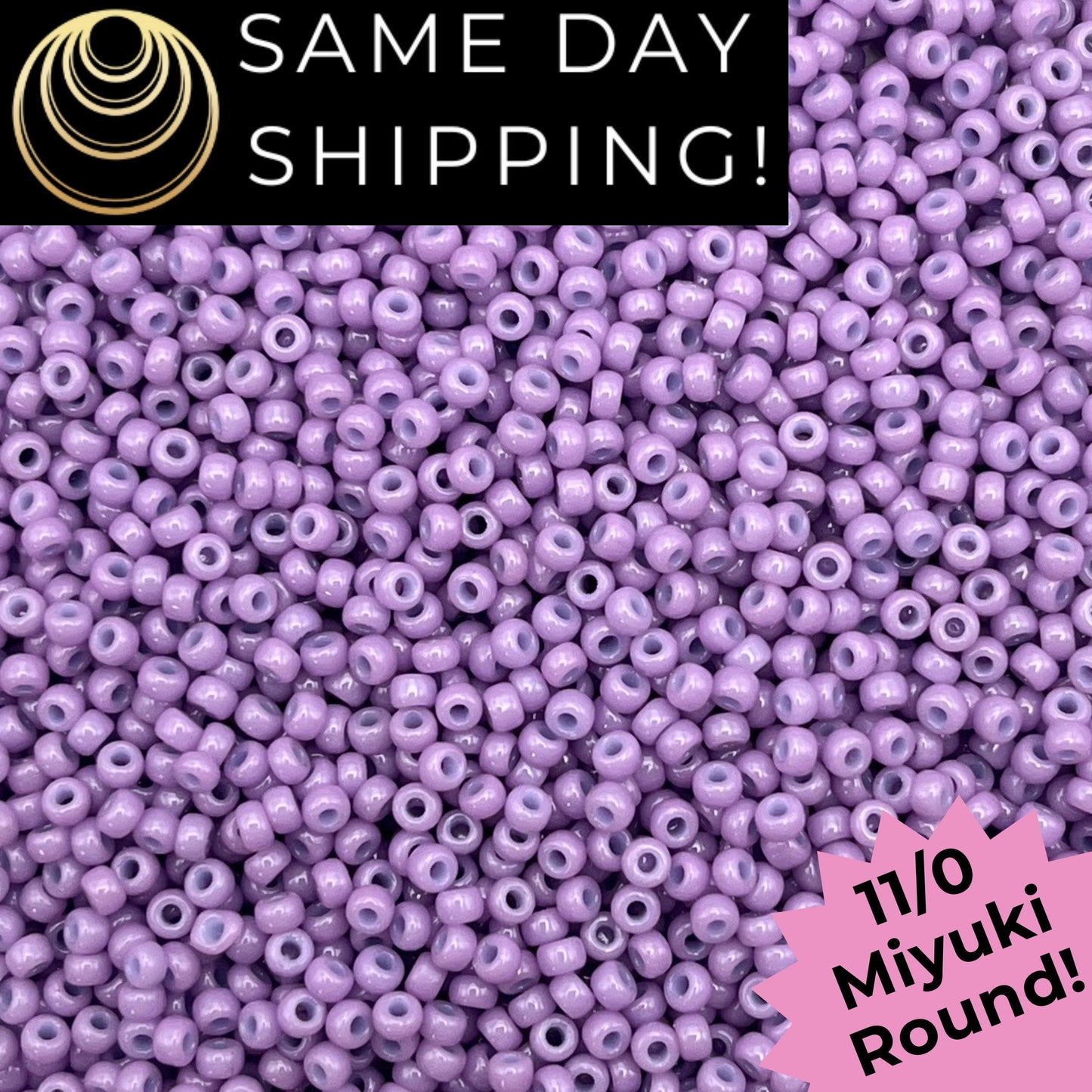 11-4486 Miyuki 11/0 Round Seed Beads Duracoat Opaque Dyed Crocus