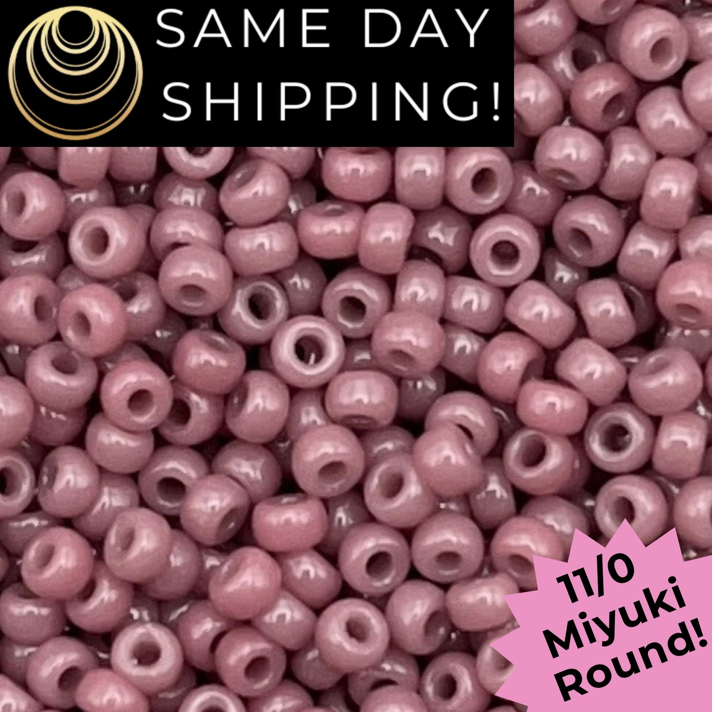 11-4487 Miyuki 11/0 Round Seed Beads Duracoat Opaque Dyed Hydrangea
