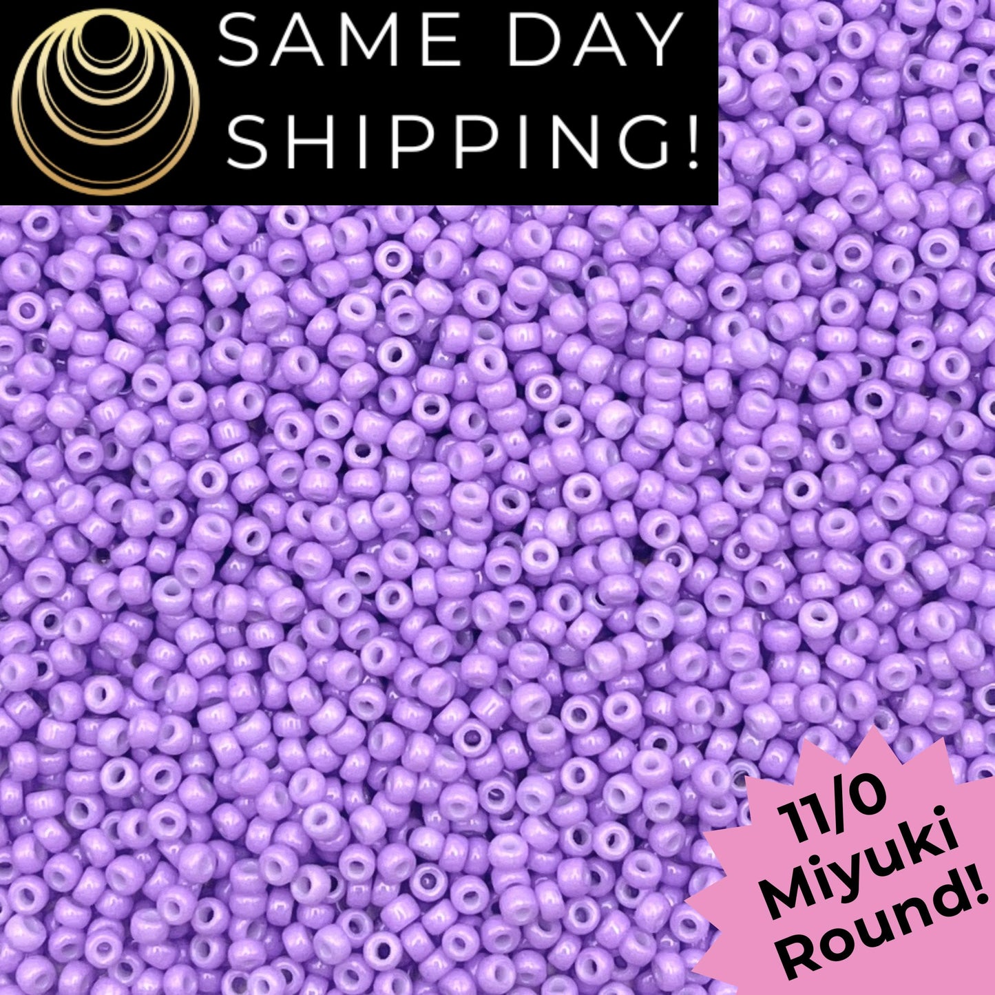 11-4488 Miyuki 11/0 Round Seed Beads Duracoat Opaque Dyed Columbine
