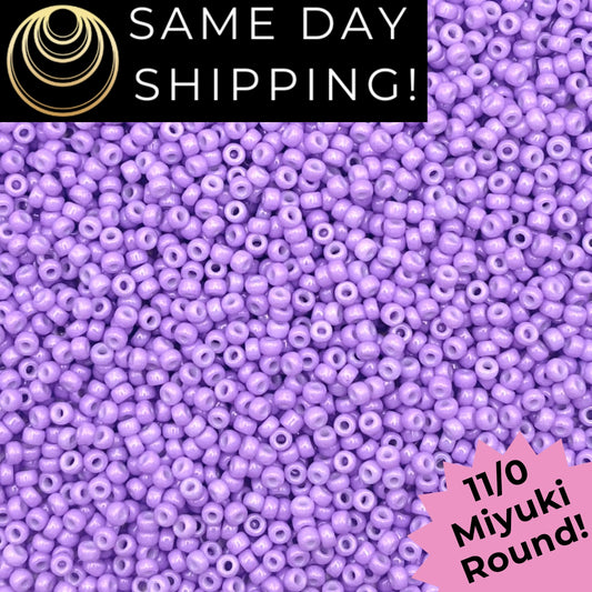11-4488 Miyuki 11/0 Round Seed Beads Duracoat Opaque Dyed Columbine