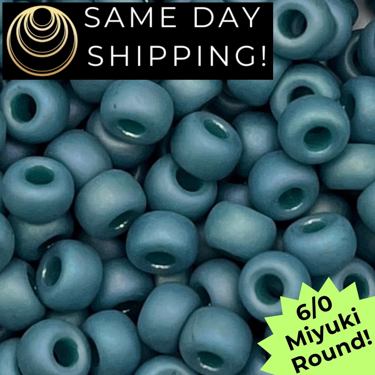 6-4702 6/0 Miyuki Round Beads Opaque Frosted Glaze Surf AB