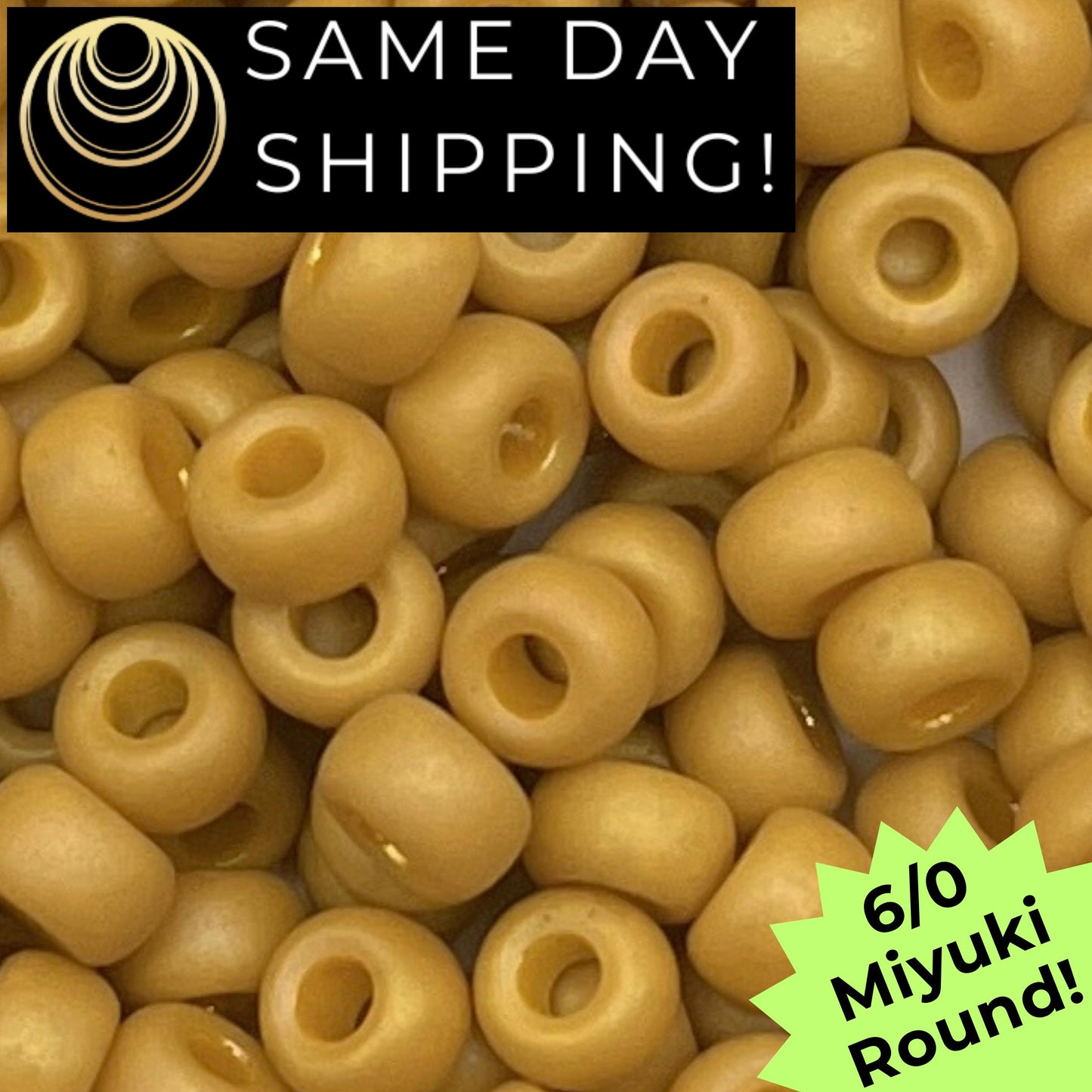 6-4692 6/0 Miyuki Round Beads Opaque Frosted Glaze Pineapple AB