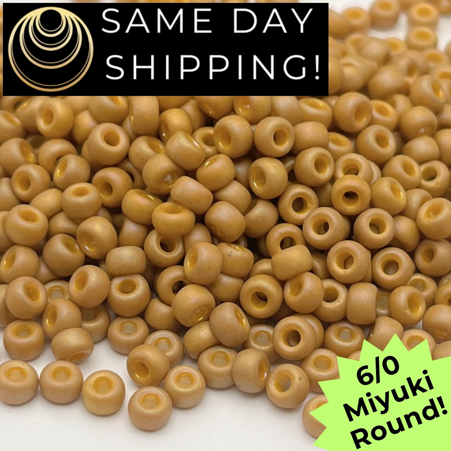 6-4693 6/0 Miyuki Round Beads Opaque Frosted Glaze AB