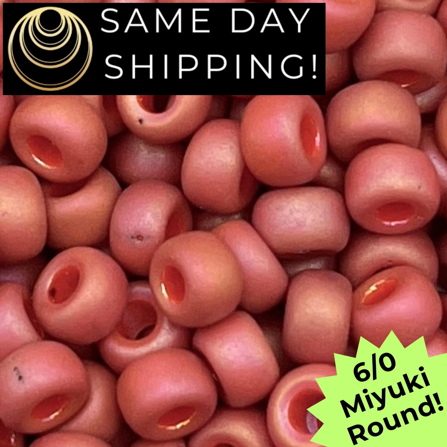 6-4695 6/0 Miyuki Round Beads Opaque Frosted Glaze Cardinal AB