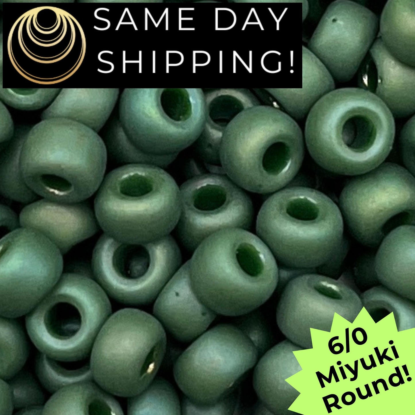 6-4700 6/0 Miyuki Round Beads Opaque Frosted Glaze Parakeet AB