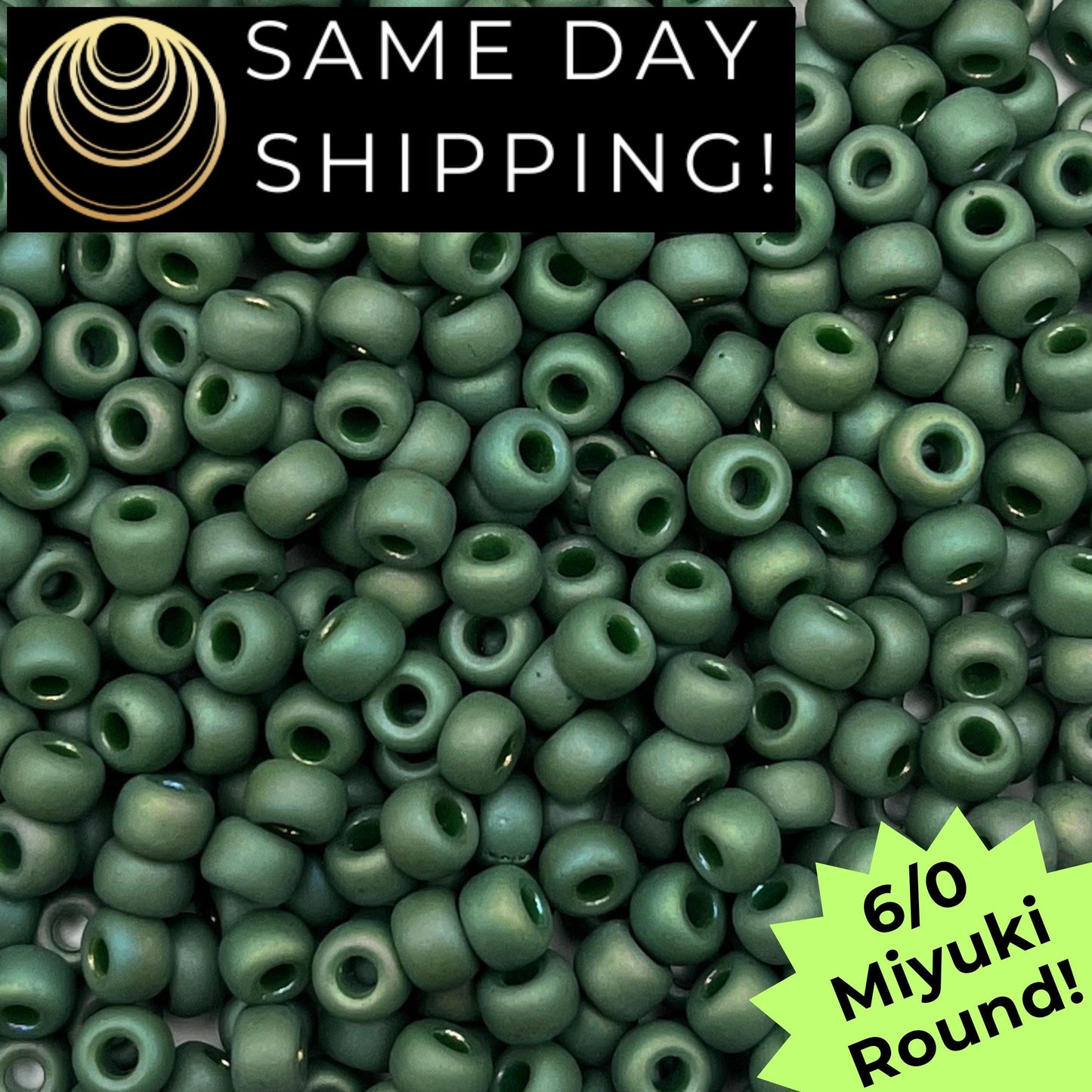 6-4700 6/0 Miyuki Round Beads Opaque Frosted Glaze Parakeet AB